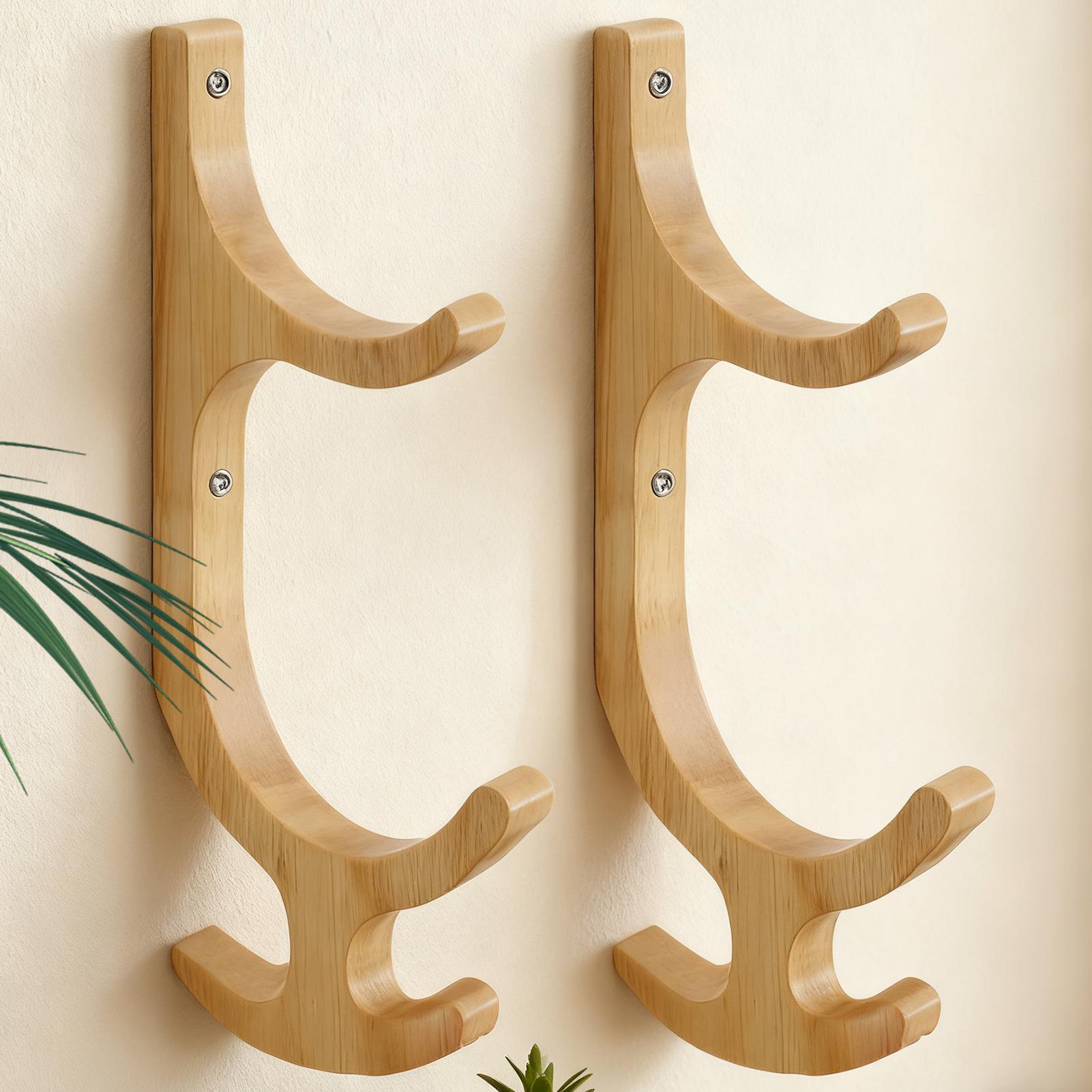 Home Office Yoga Room - Uchwyt na matę do jogi, drewniany,