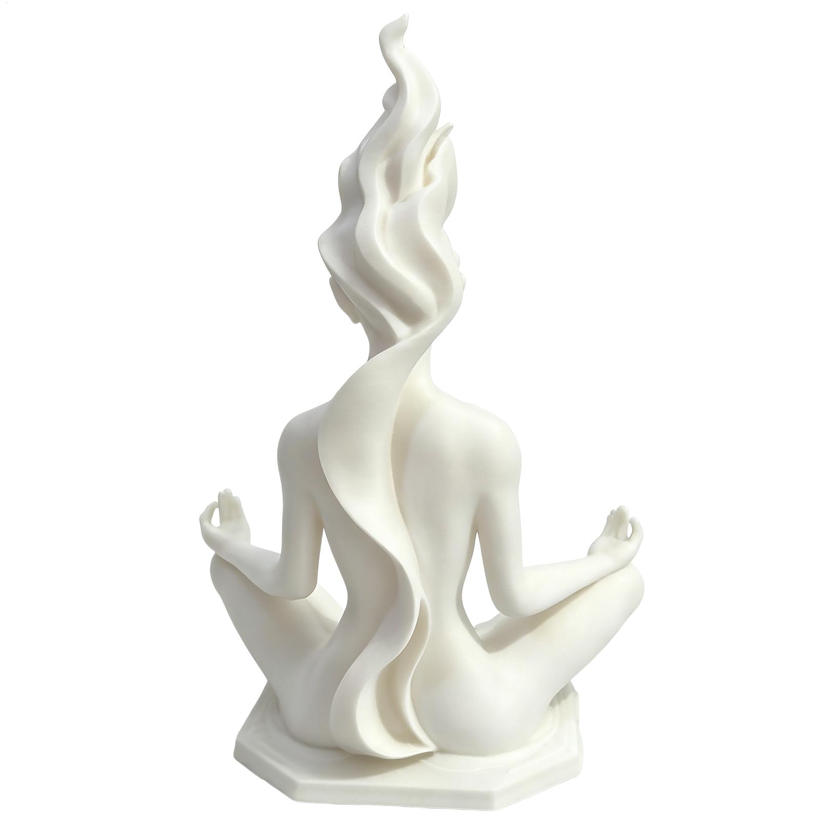 Home Office Yoga Room - Figurki medytujących kobiet, abstrakcyjne rzeźby kobiet
