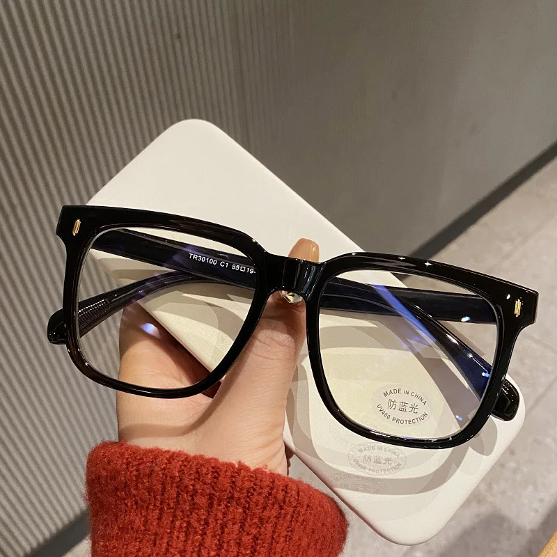 Blue Light Glasses - Kwadratowe okulary komputerowe damskie męskie z