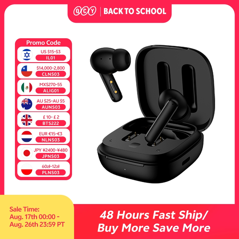 Home Office Headset - QCY T13 ANC bezprzewodowe słuchawki Bluetooth