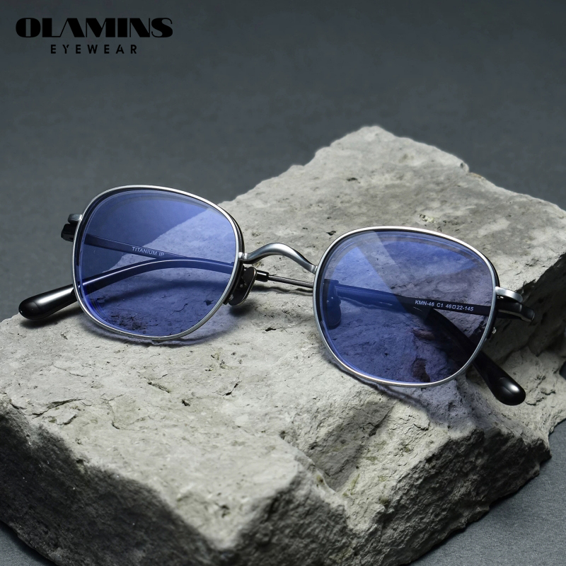 Blue Light Glasses - Okulary korekcyjne Olamin Ultralight Pure Titanium