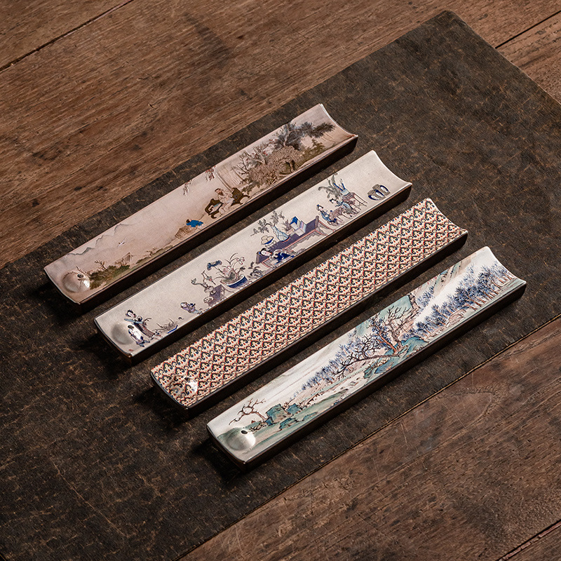 Home Office Yoga Room - Ceramiczna wkładka do kadzideł emaliowana ręcznie