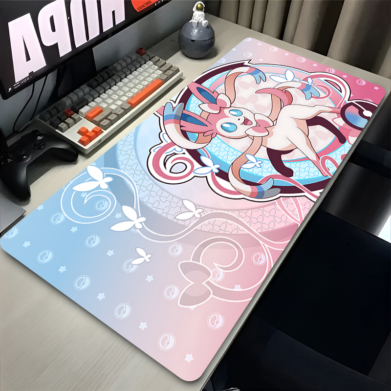 Home Office Keyboard And Mouse - Duża Różowa Urocza Podkładka Pod Mysz