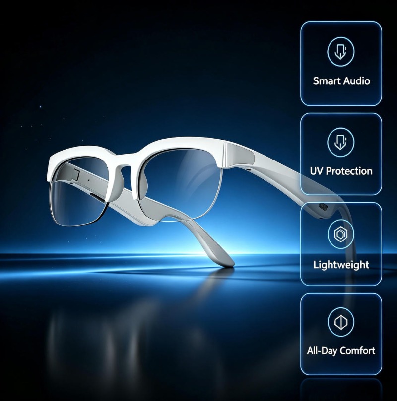 Home Office Headset - Okulary przeciwsłoneczne z tłumaczem AI w