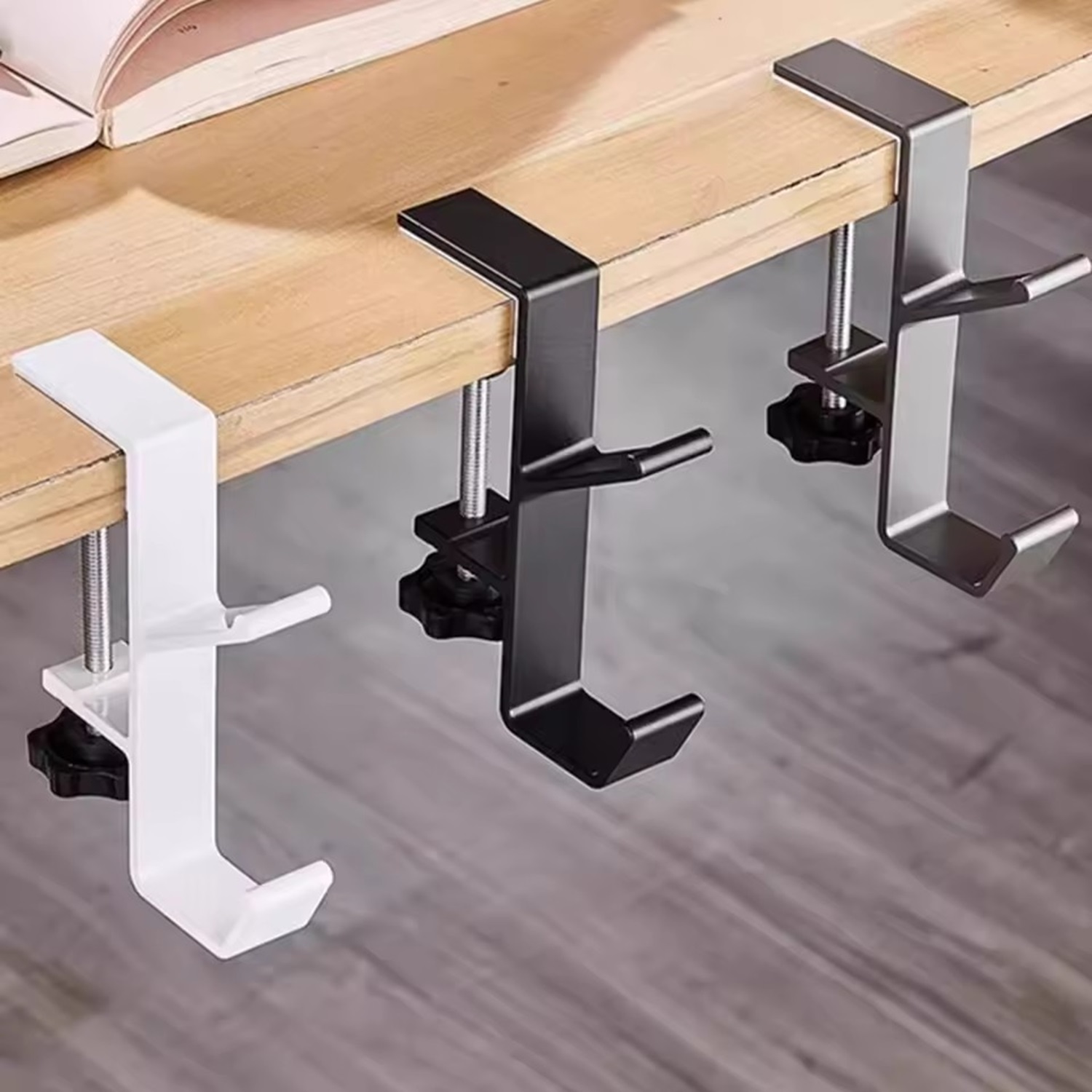 Home Office Headset - 1/2 szt. Regulowany hak na krawędzi