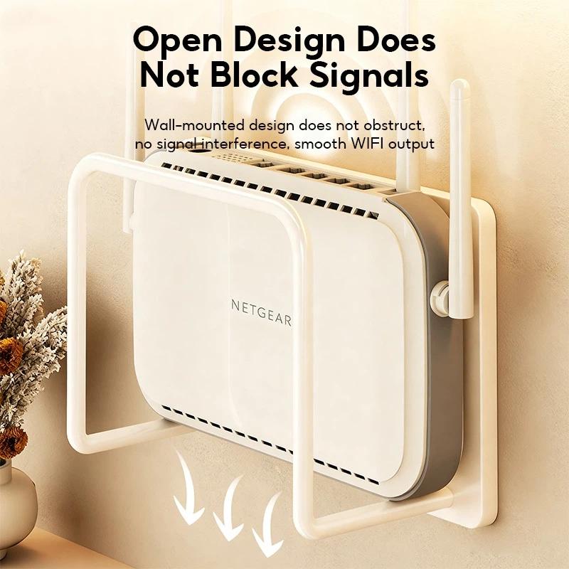 Home Office Organization - Samoprzylepny uchwyt na router bez wiercenia,