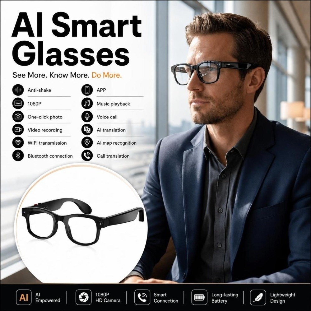 Inteligentne okulary AI 2 w 1: – Blue Light Glasses recenzja i cena