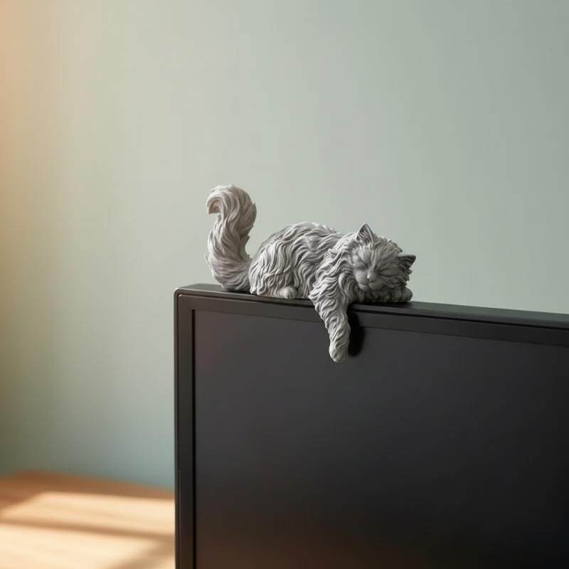 Urocza figurka śpiącego kota z – Home Office Gif recenzja i cena