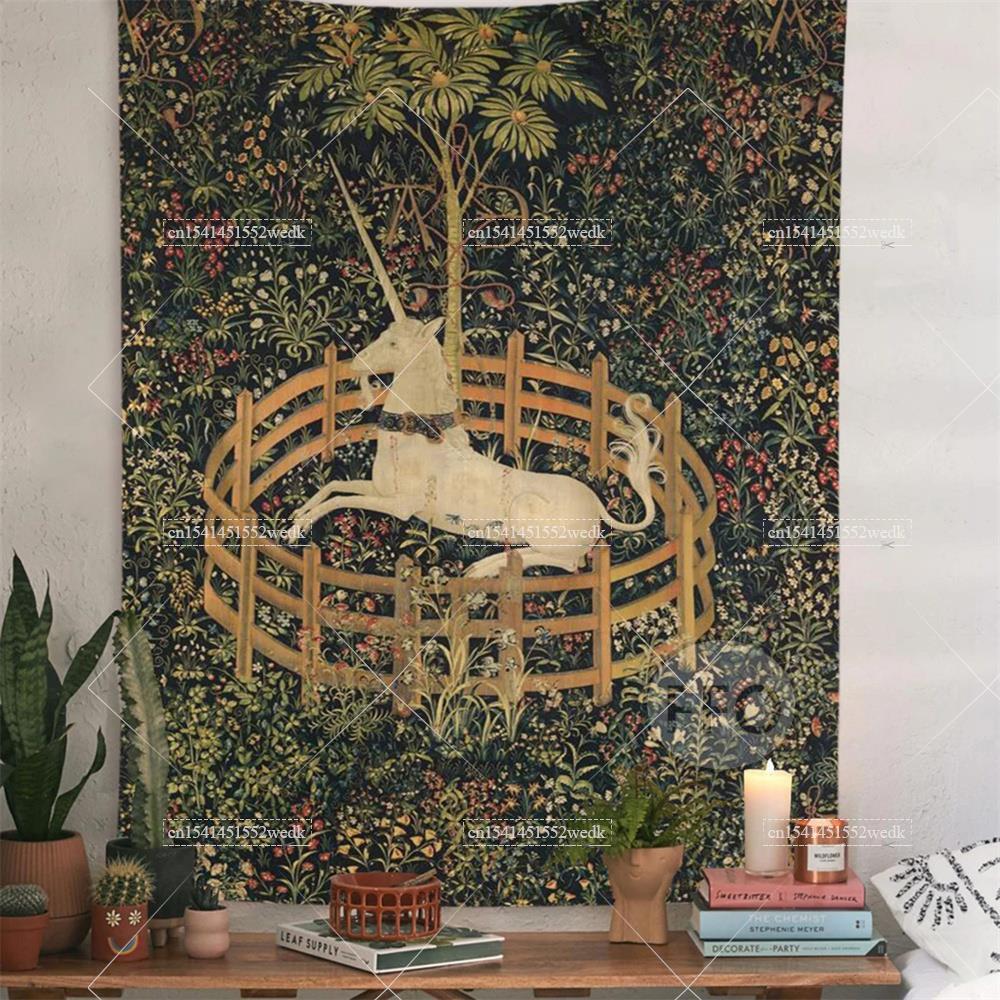 Jednorożec w niewoli gobelin ś – Home Office Yoga Room recenzja i cena