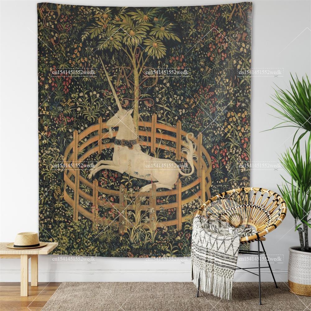 Jednorożec w niewoli gobelin ś – Home Office Yoga Room recenzja i cena