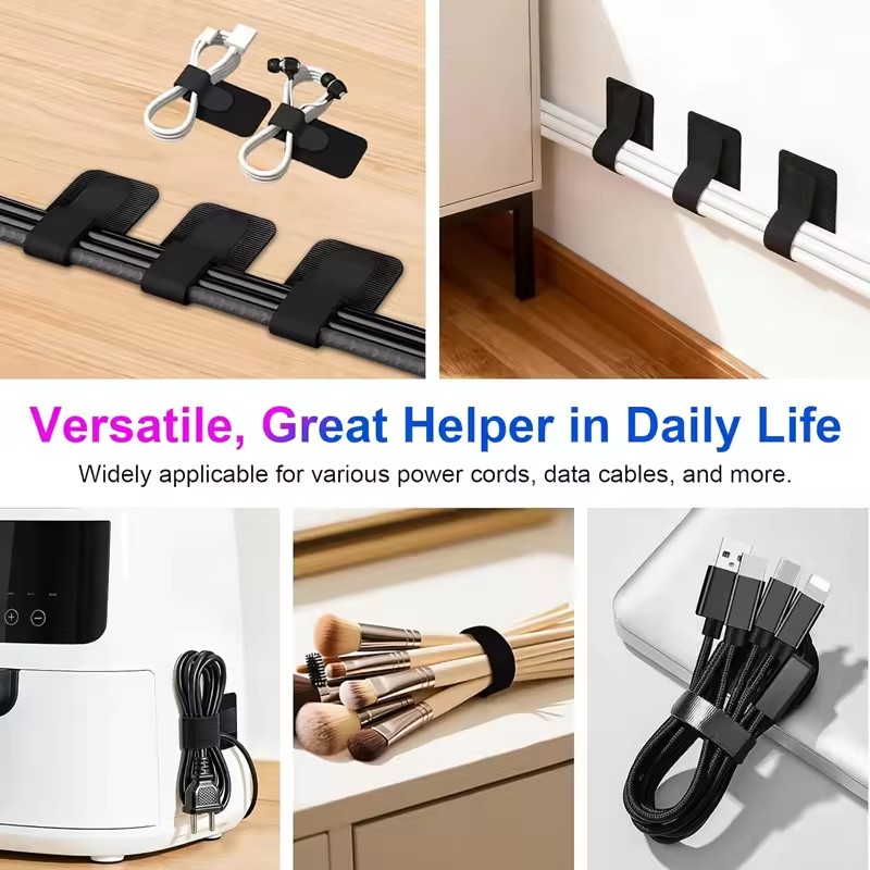 Samoprzylepne uchwyty na kable – Home Office Organization recenzja i cena